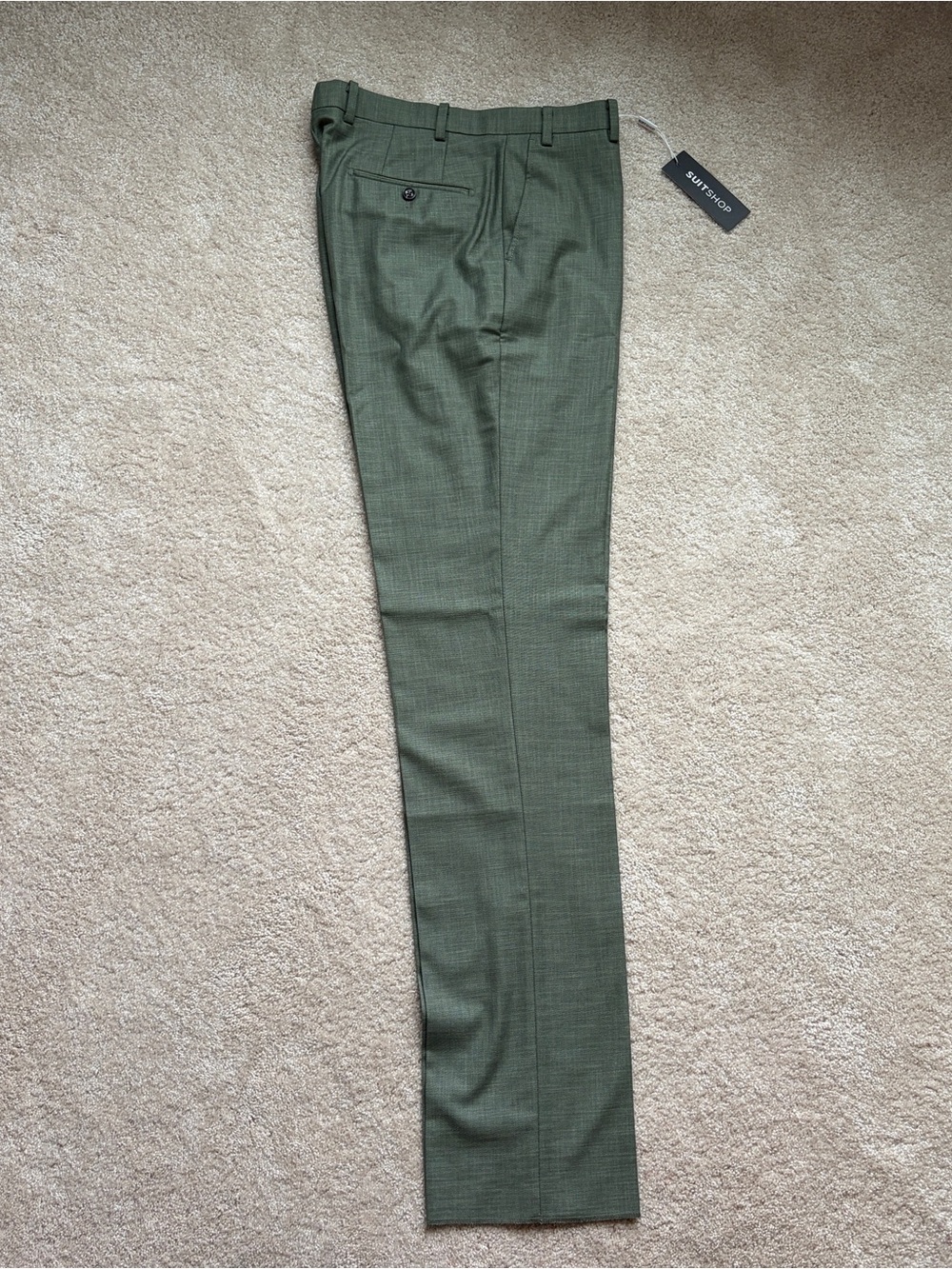 Suitsupply Olive Dress Trousers
